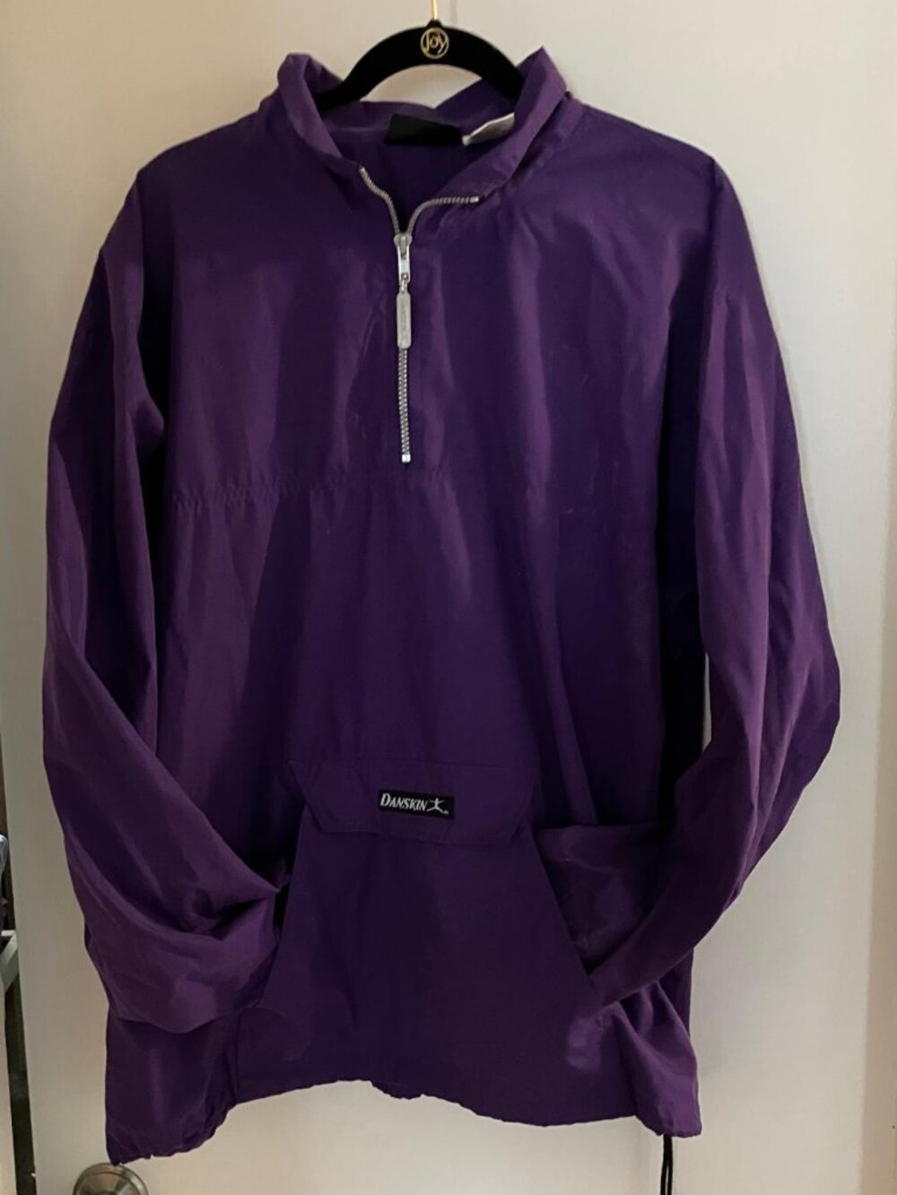 DANSKIN PURPLE PULLOVER ZIP TOP SIZE 1X